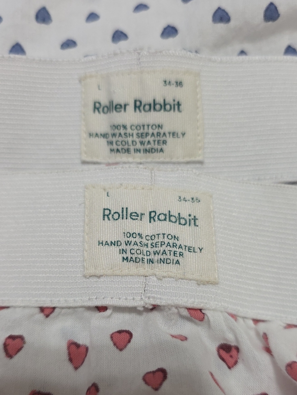 Roller Rabbit Hearts Boxer Set Size Large - Picture 7 of 7